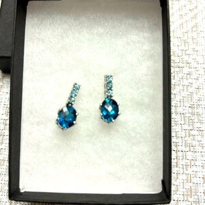 Topaz earrings.